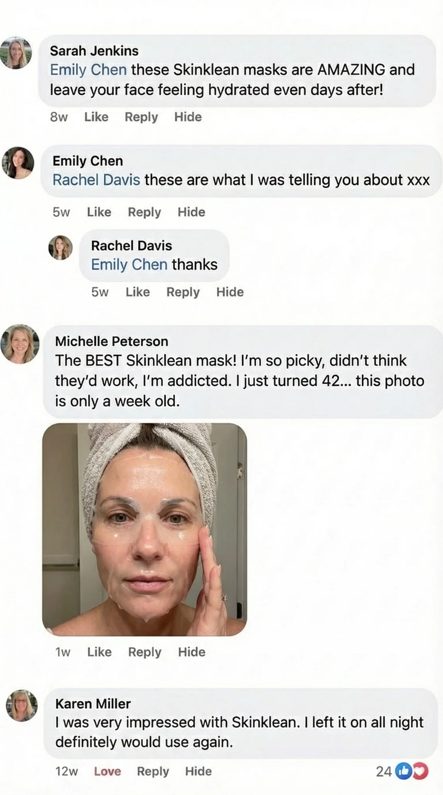 Customer review screenshot with photo