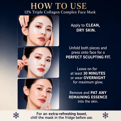 How to use the SkinKlean triple collagen face mask